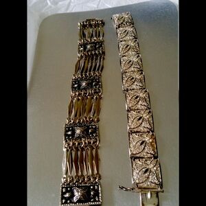 Vintage Taxco 925 Silver Statement Bracelet Gerardo Lopez Aztec Pyramids